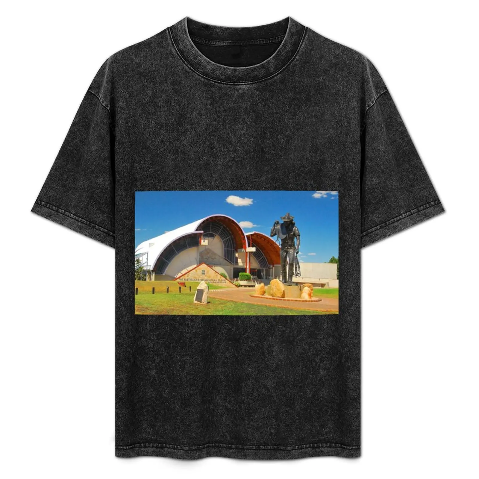 

Australian Stockman's Hall Of Fame T-Shirt Casual Pattern Print Tee Shirt