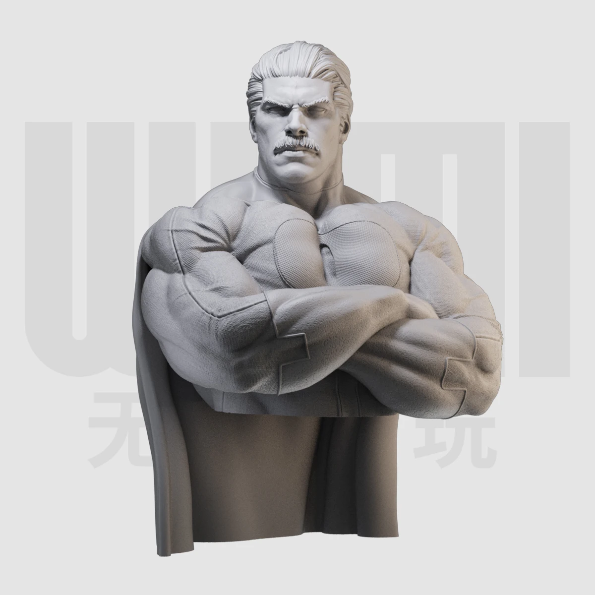 1/10 Almighty Hero Invincible Young Hero Half body Bust GK Resin White Mold Handmade Model