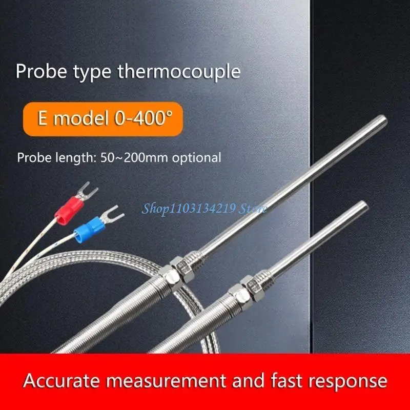 Sonda termocoppia N5KC con filettatura a vite da 8 mm e filo da 1 m misurazione accurata della temperatura