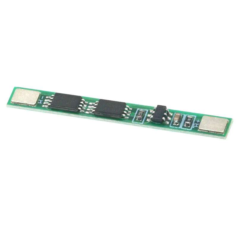 10PCS 1S 3.7V 4A li-ion BMS PCM 18650 Battery Protection Board PCB for 18650 lithium ion li Battery Double MOS