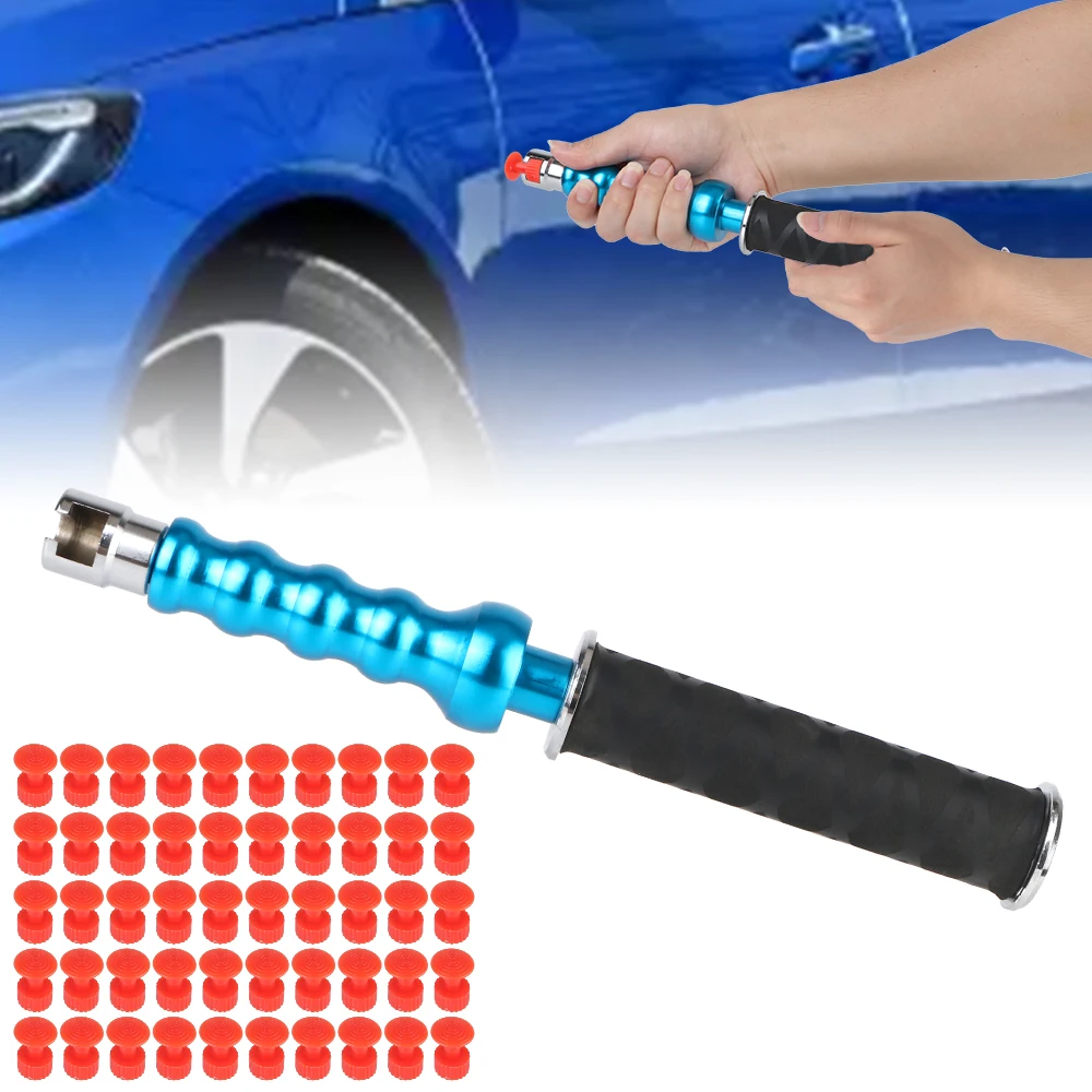 

Car Dent Repair Pull Hammer With 50pcs Pulling Tabs for Automobile Hail Dent Remover Puller Hammer Car Body Dent Repair Tool Kit