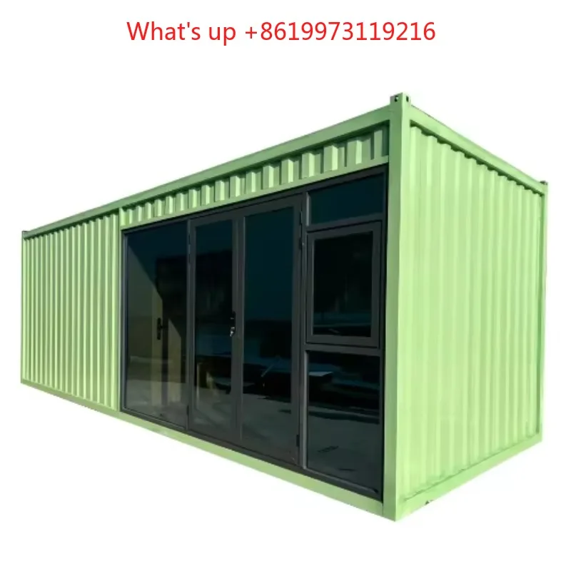 2026 CE Certified Custom Color Size Glass Curtain Container House Suites  Prefab Hotel, Office, Bedroom  Retail Pods WithSteel B