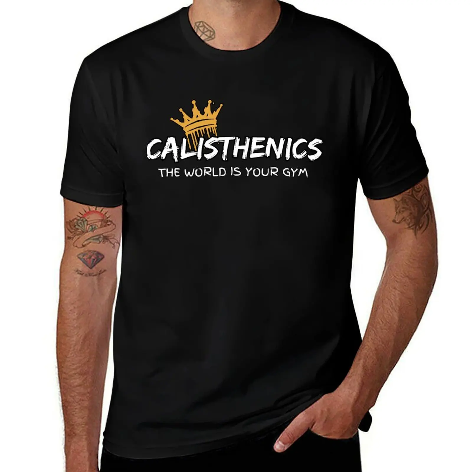

Calisthenics and crown T-shirt T-Shirt aesthetic clothes tops customs design your own mens vintage t shirts