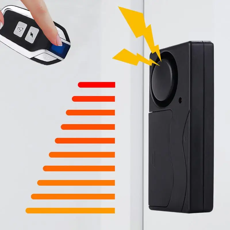 Alarme de carro 110db, segurança alta com controle remoto sem fio, à prova d'água, buzina de ar, produtos antifurto, bateria de longa duração para