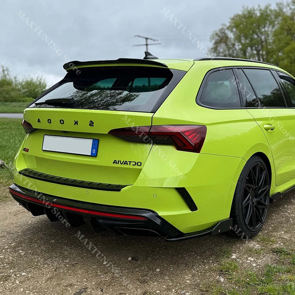 สําหรับSkoda Octavia MK4 Combi RS VRS Sportline TSI TDI 2020-2024 รถTrunkด้านหลังประตูSillแผ่นกันชนฝาครอบTrim