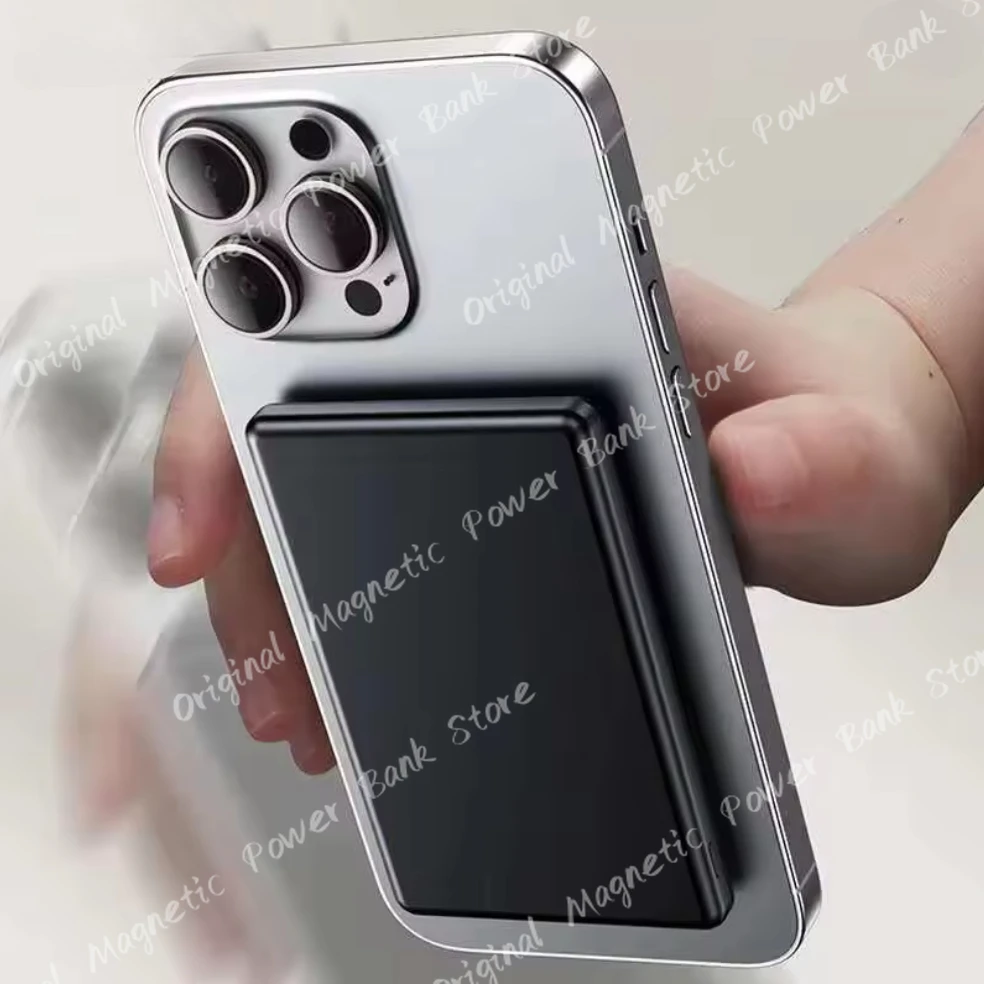 

50000mAh Ultra Slim Power Bank PD20W Super Fast Charge Battery Magnetic Magnet Wireless Charging For IPhone 16 Samsung Xiaomi