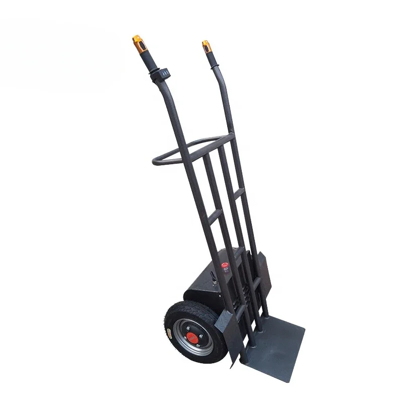 

electric hand truck cargo moving cart with two wheels battery powered sack