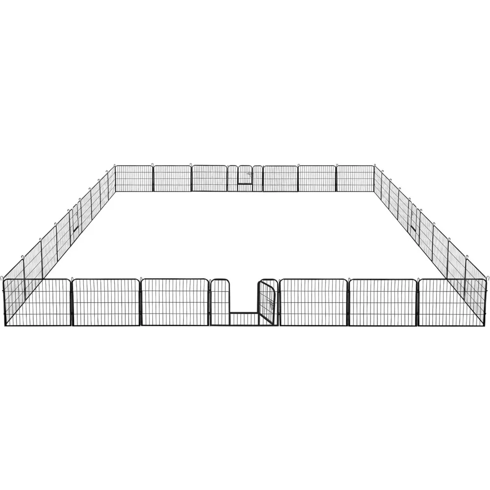 

24in x 85ft Decorative Garden Fence Rustproof Folding Fencing Landscape Patio Flower Bed Animal Barrier Border for Dog Outdoor