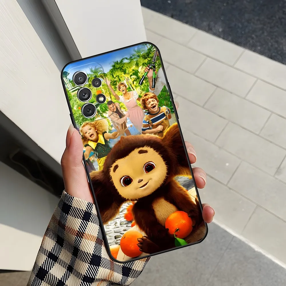 Cute Cartoon Cheburashka Phone Case for Sumsung Galaxy S24 S23 S22 S21 S20 A24 A34 A54 A53 N20 M54 Fe Plus Ultra Cover