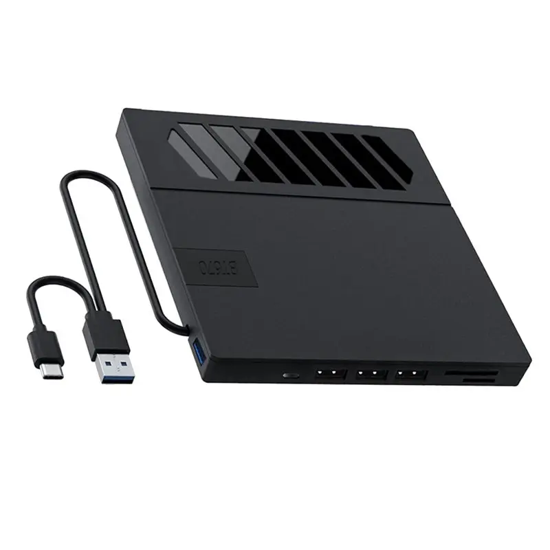 

CD-рекордер, DVD-рекордер с 4 USB-портами и 2 слотами для карт TF/SD, дисковод для ноутбуков, ПК и Mac