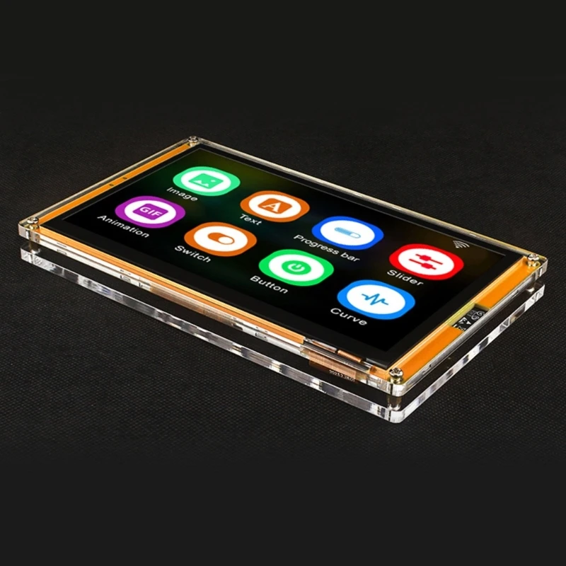 7inch Acrylic Case for ESP32 Development Board Screen Easy Assembly Dustproof