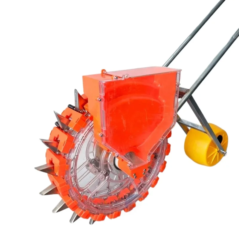 Manual push-single and double row 20-mouth peanut peanut upland rice high-efficiency multifunctional seeder magic tool