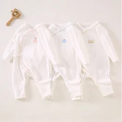 Baby Boy Jumpsuit Long Sleeve Cotton Spring Autumn Winter Newborn Clothes 0-6 Months Baby Girl Romper With Hat