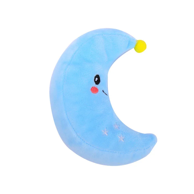 창의적인 별 달 태양 흰 구름 플러시 펜던트 장난감 귀여운 인형 플러시 키체인 액세서리 동물로 채워진 10CM 1개