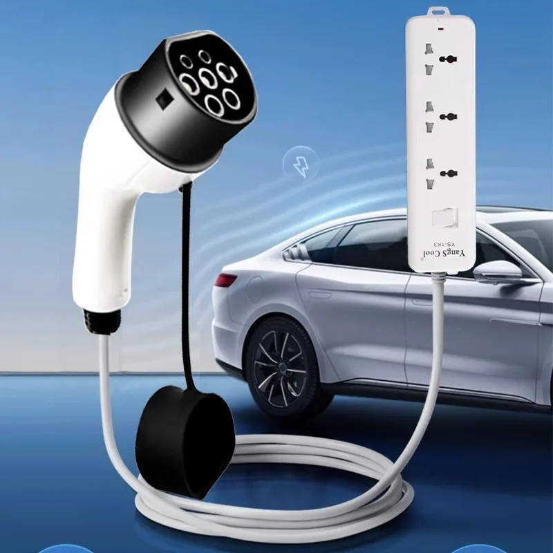 

V2L Adapter Vehicle 5 Meter TYPE2 4kW European Spear Head Universal Discharge Gun New Energy Vehicle Type2 Charging Gun MG BYD