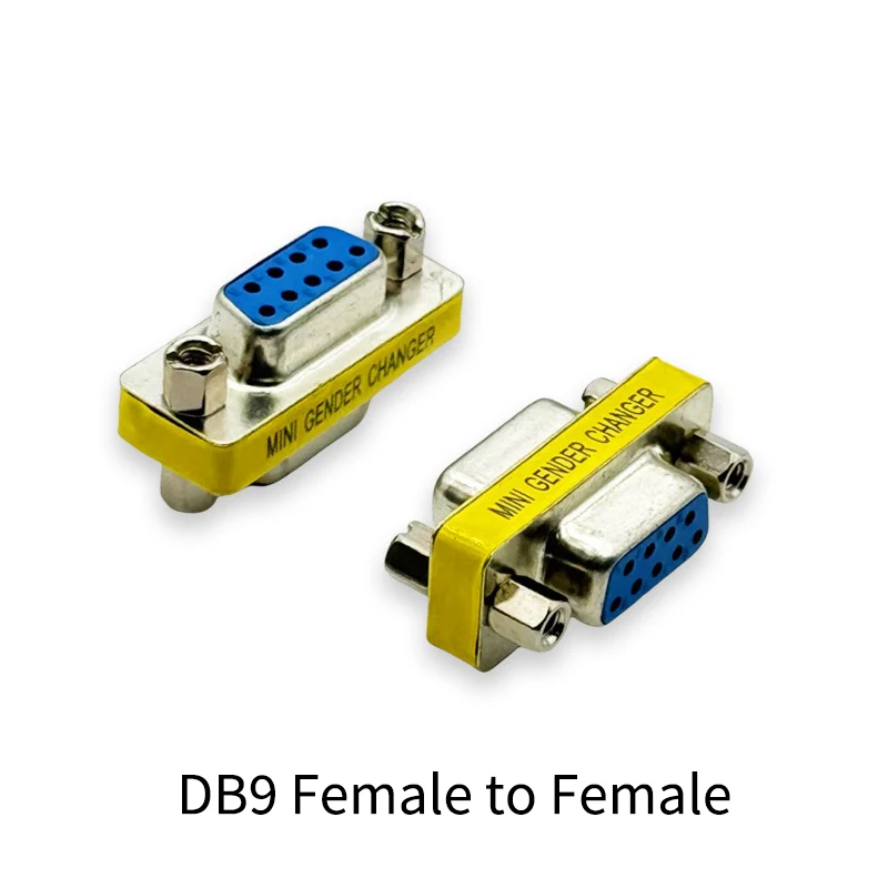 DB9 Adapter 9Pin Serial Port Adapter RS232  D-SUB Adapter Female-to-Female Connector