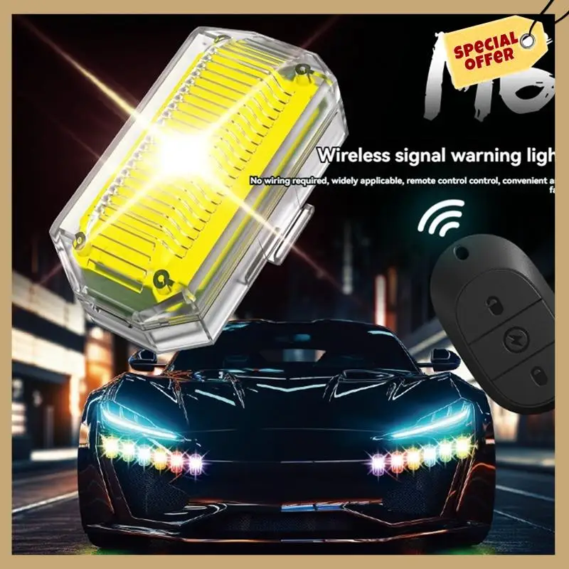 安定したパフォーマンス-ワイヤレス LED ドローンストロボライトオートバイ車バイク 2.4 グラムリモコンフラッシュ警告灯信号灯