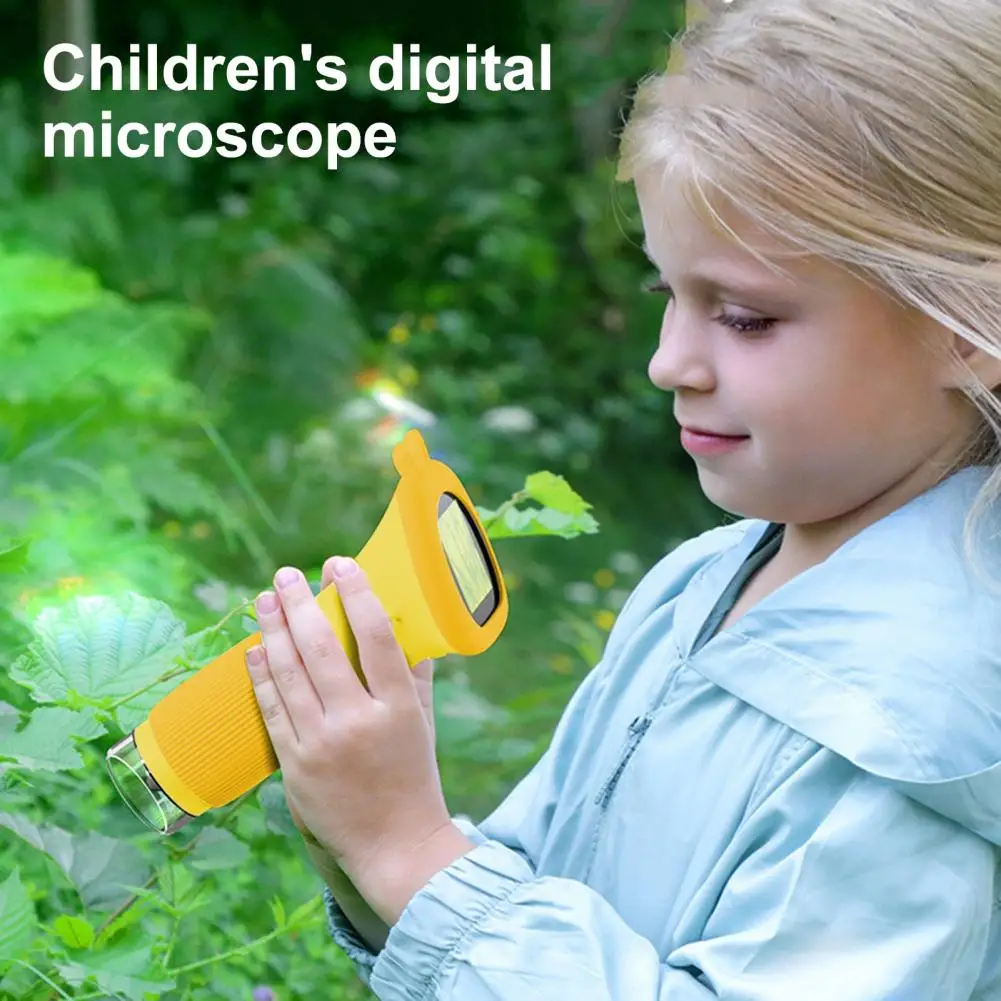 1 Set Kids Microscope Toy with Led Light Children Pocket Microscope Educational Science Experiment Microscope Camera for Kids