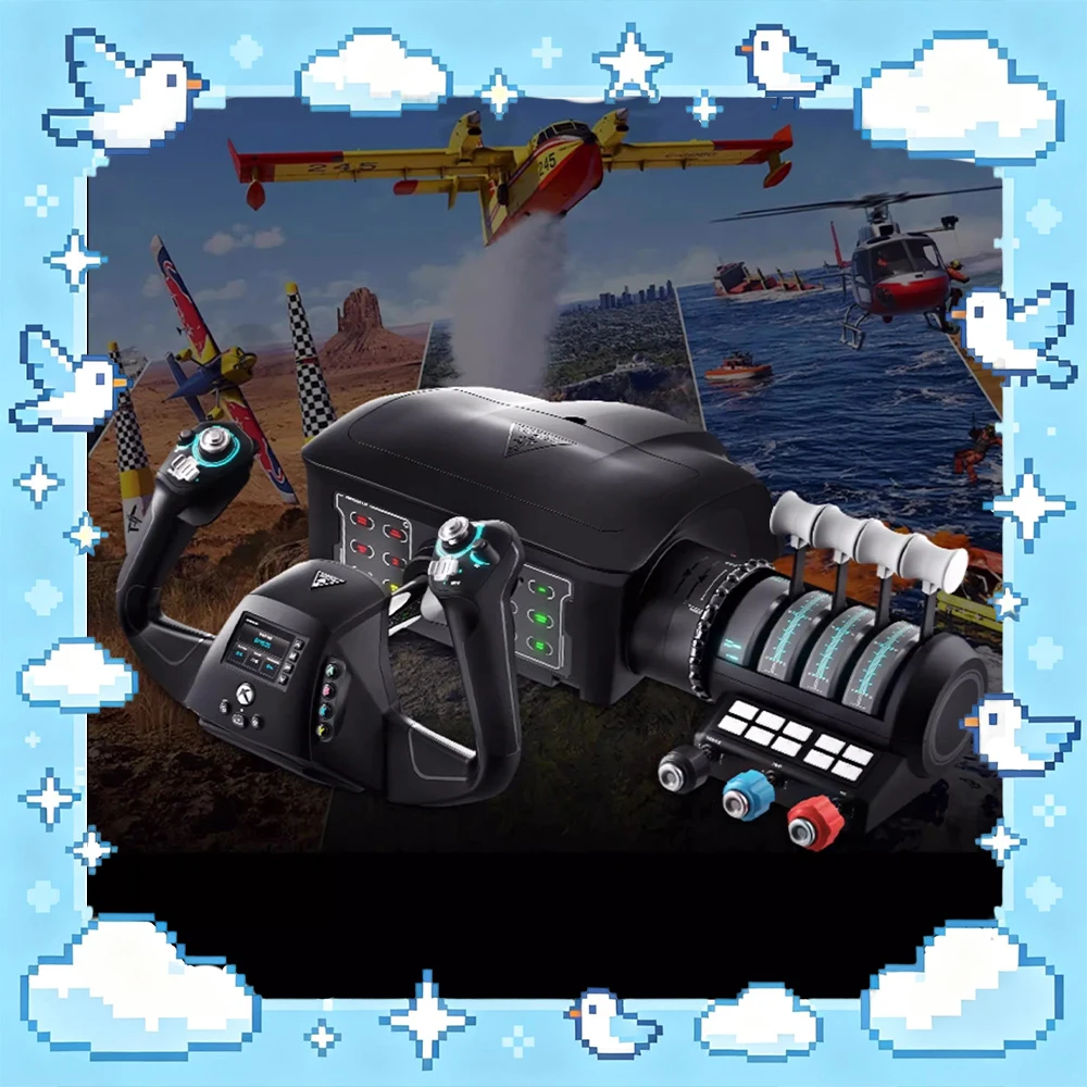 

Геймпад Turtle Beach V1F-CS Simulated Flying Rocker с программируемыми кнопками, портативный модуль расширения, для авиационных игр, подарки