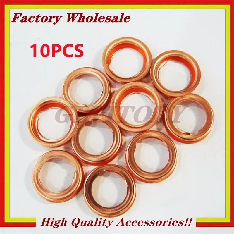 Nuevo Juego de 10 Piezas de Juntas Metálicas para Tapón de Drenaje de Aceite para Nissan 11026-01M02 11026-JA00A para Infiniti para Nissan 370Z / Cube 2010