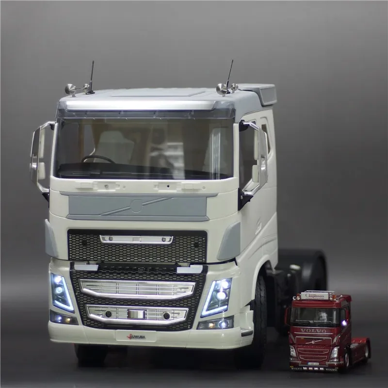 

2 шт. передний спойлер из АБС-пластика и наклейки для украшения 1/14 Tamiya RC Truck Самосвал для VOLVO F16 750 56360 автомобиля DIY