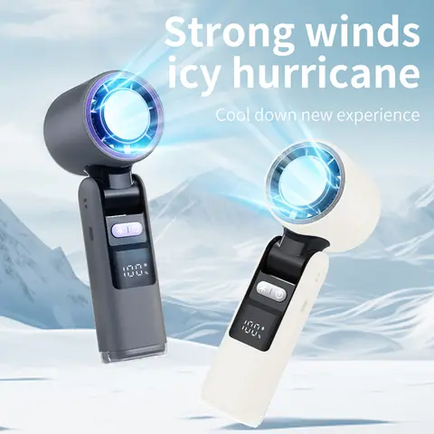 얼음 압축 기능과 손전등 기능을 갖춘 휴대용 휴대용 팬 쿨러 199Speeds 여행에 적합 고속  USB 팬