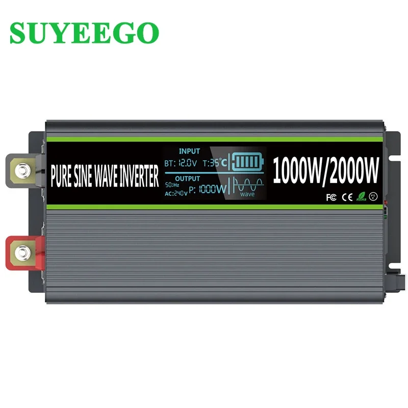 SUYEEGO-Adaptateur d'alimentation de voyage, convertisseur de tension 220 à 110, 24V 19V DC, 1000W