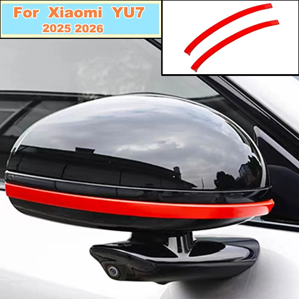 Rearview Mirror Anti-Collision Decor Trim Strip Exterior Mod Parts Fit For Xiaomi YU7 2025 2026