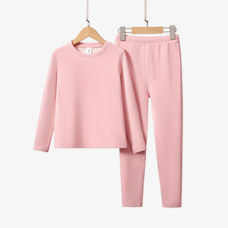 

In Stock Children's Thermal Underwear Set for Boys and Girls, Tight-Fitting Autumn and Winter Thermal Clothing