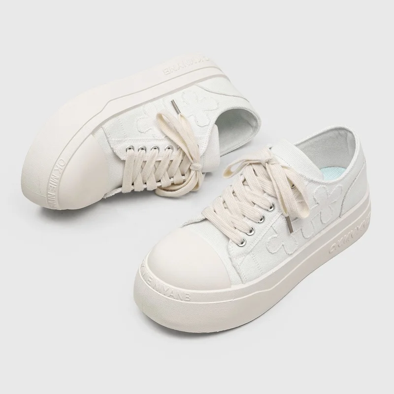 Men's Breathable Canvas Vulcanized Sneakers Lightweight Non-Slip Casual Walking Shoes for Outdoor Daily Wear