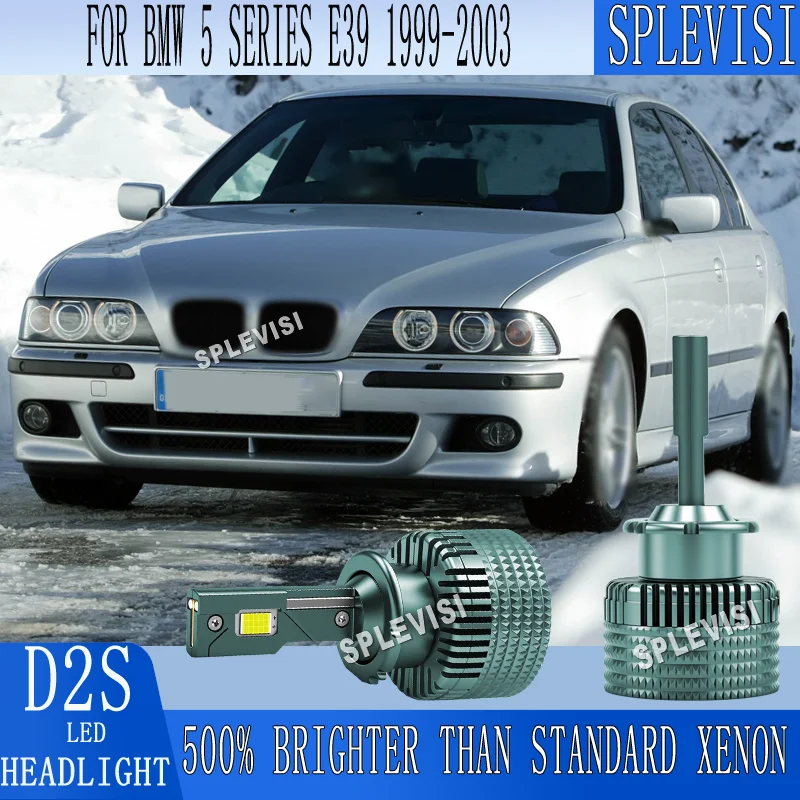 

5X Brighter Light for Enhanced Night Road Visibility 66240 LED Car Headlight For BMW 5 Series E39 1999 2000 2001 2002 2003