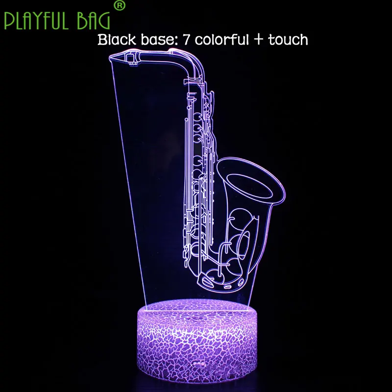 Artistry figure musical instrument enthusiast model creative 3D LED Christmas adult gift lamp zd57