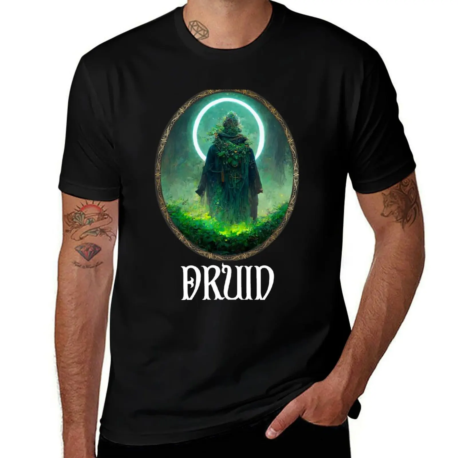 

Druid - Dungeons&Dragons T-Shirt plus size clothes graphic tee shirt valentines boutique clothes Men's clothing