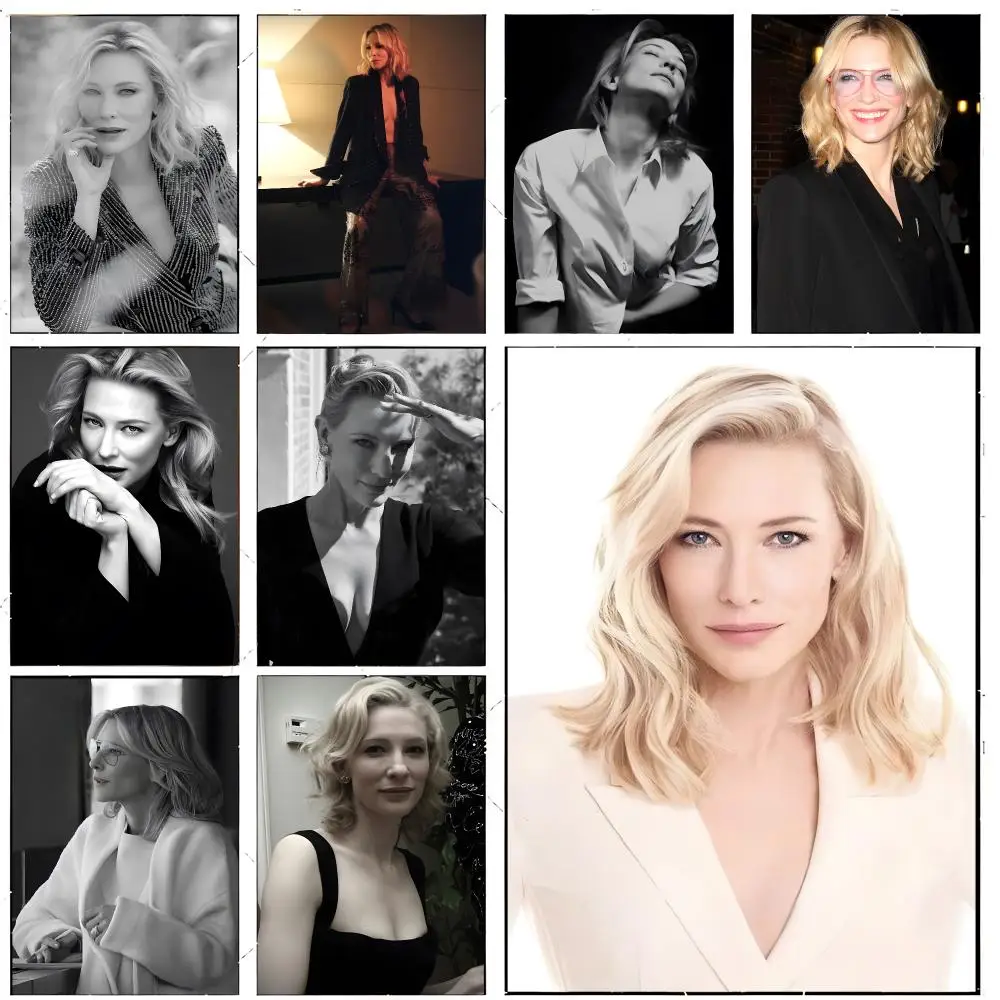Legendary Australian Actress Cate Blanchett Poster Premium Decor Art & Gift for Household Lounge Home Ornaments