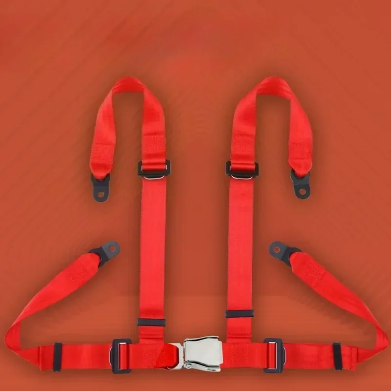 

4 Point Racing Seat Belt Sport Racing Seat Belt Seat Belts Fixed Installation Quick Release Nylon CE Certified Car Universal