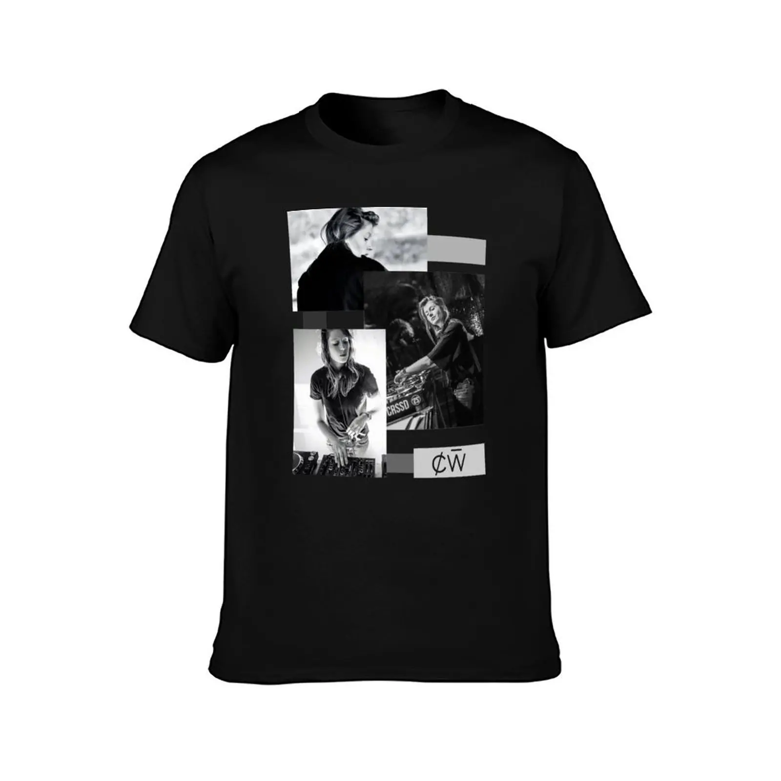 Charlotte de Witte - black and white T-Shirt Work Duty Casual T-Shirt