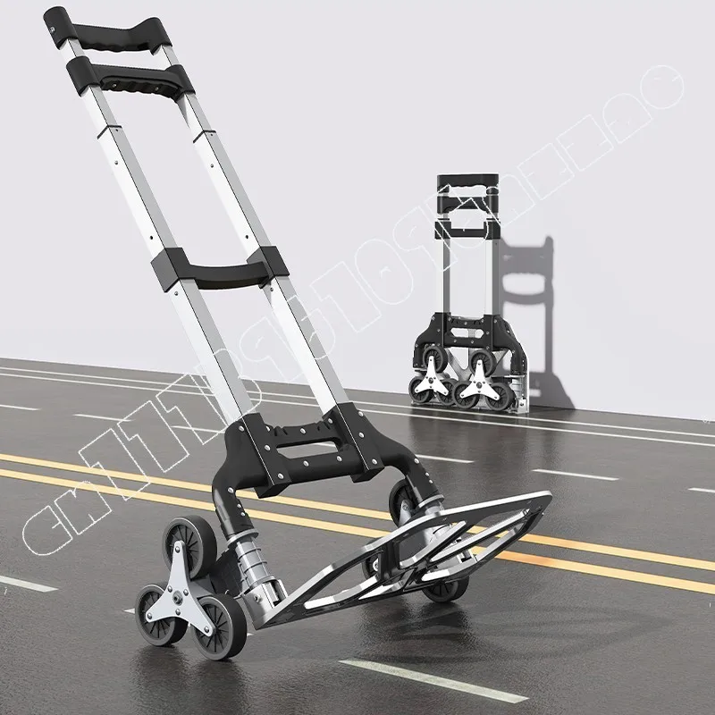 

Folding Trolley Home Shopping Shopping Carrying Goods Luggage Cart Pick Up Express Light Carrying Small Tie Rod Climbing