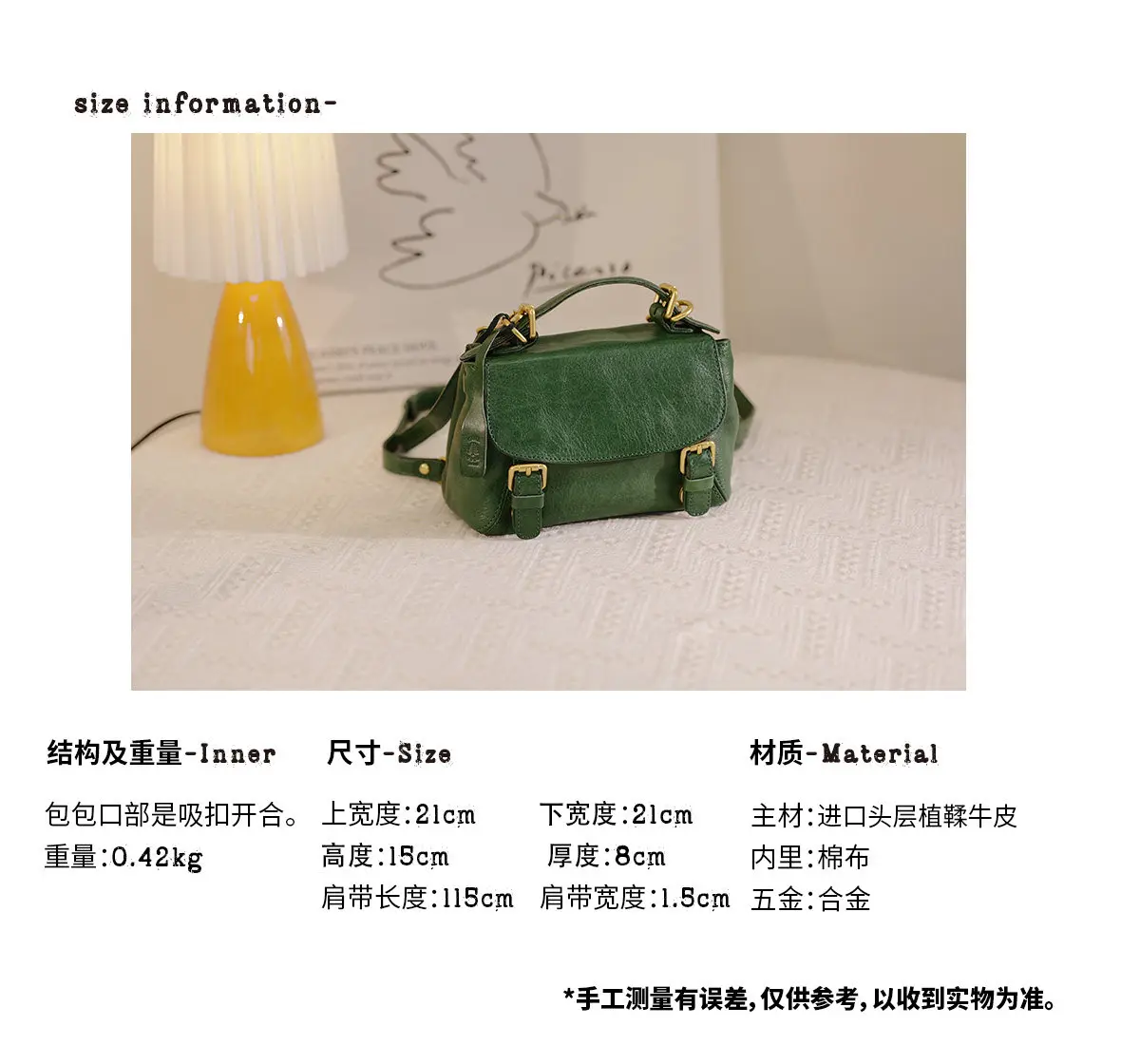 PNDME Mode Vintage handgefertigte Damen-Umhängetasche aus echtem Leder, multifunktionale Outdoor-Reisetasche, Rucksack aus Kuhleder – Detail 3