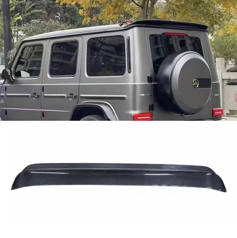 

For Mercedes Benz G55 G63 G350 G500 G550 2019 2020 2021 2022 2023 2024 Real Carbon Fiber Top Tail Wing Spoiler Kit