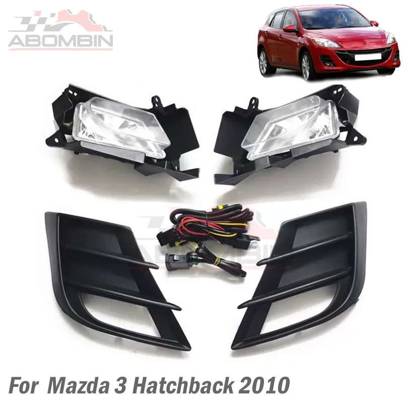 

Front Bumper Fog Lamp Daytime Running Fog Light With Wiring Harness Kit For Mazda 3 Hatchback 2010