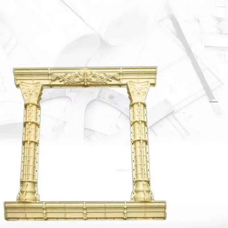 Cast-in-place Cement Roman Column Window Cover Mold Villa Square European Window Edge Line Plastic Window Mold Garden Decoration