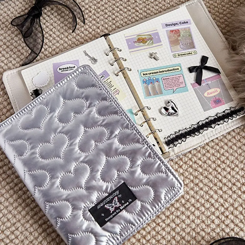 Niche High Appearance Level Love Ledger Detachable Glitzy Star Notebook Laser Personality Loose-Leaf Book Stationery