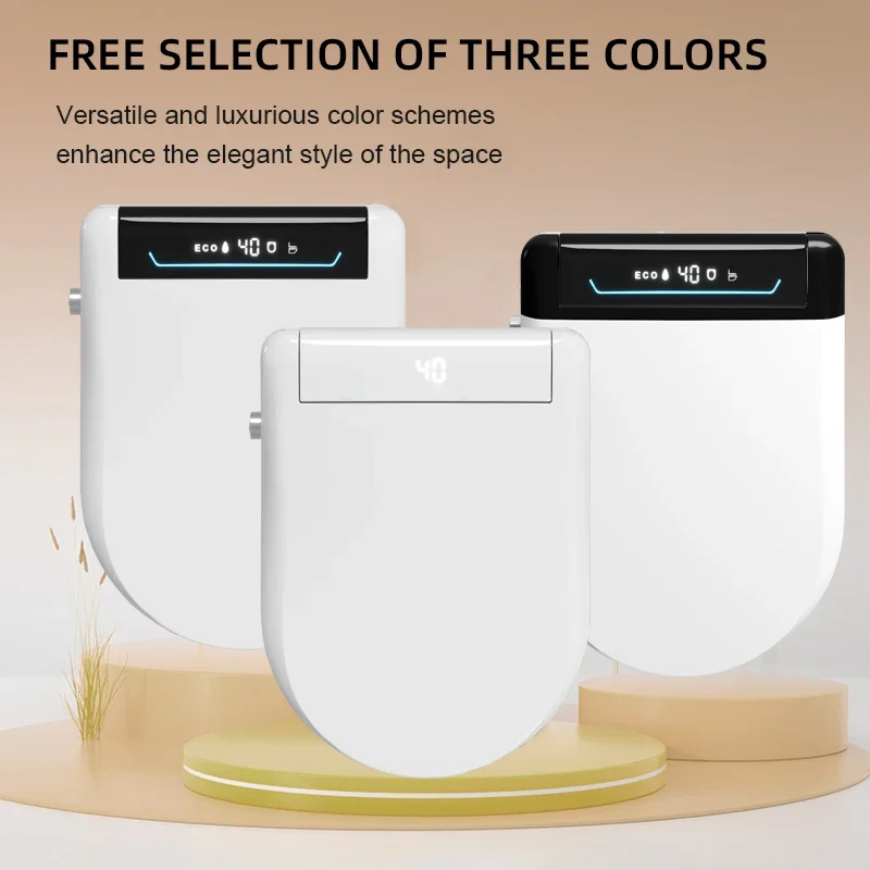 2025 New Design Electronic Heated Automatic Intelligent Smart U V Shape Bidet Toilet Seat With Automatic Cover Opening Function
