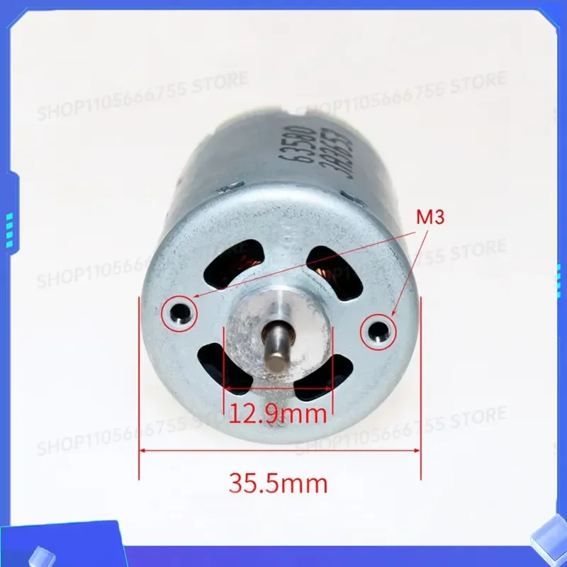 New RS540 High Speed High Power Motor 3V 6V 7.4V 9V 11800RPM-35000RPM 3.1MM Shaft for RC Model Vacuum Cleaner Power Tool