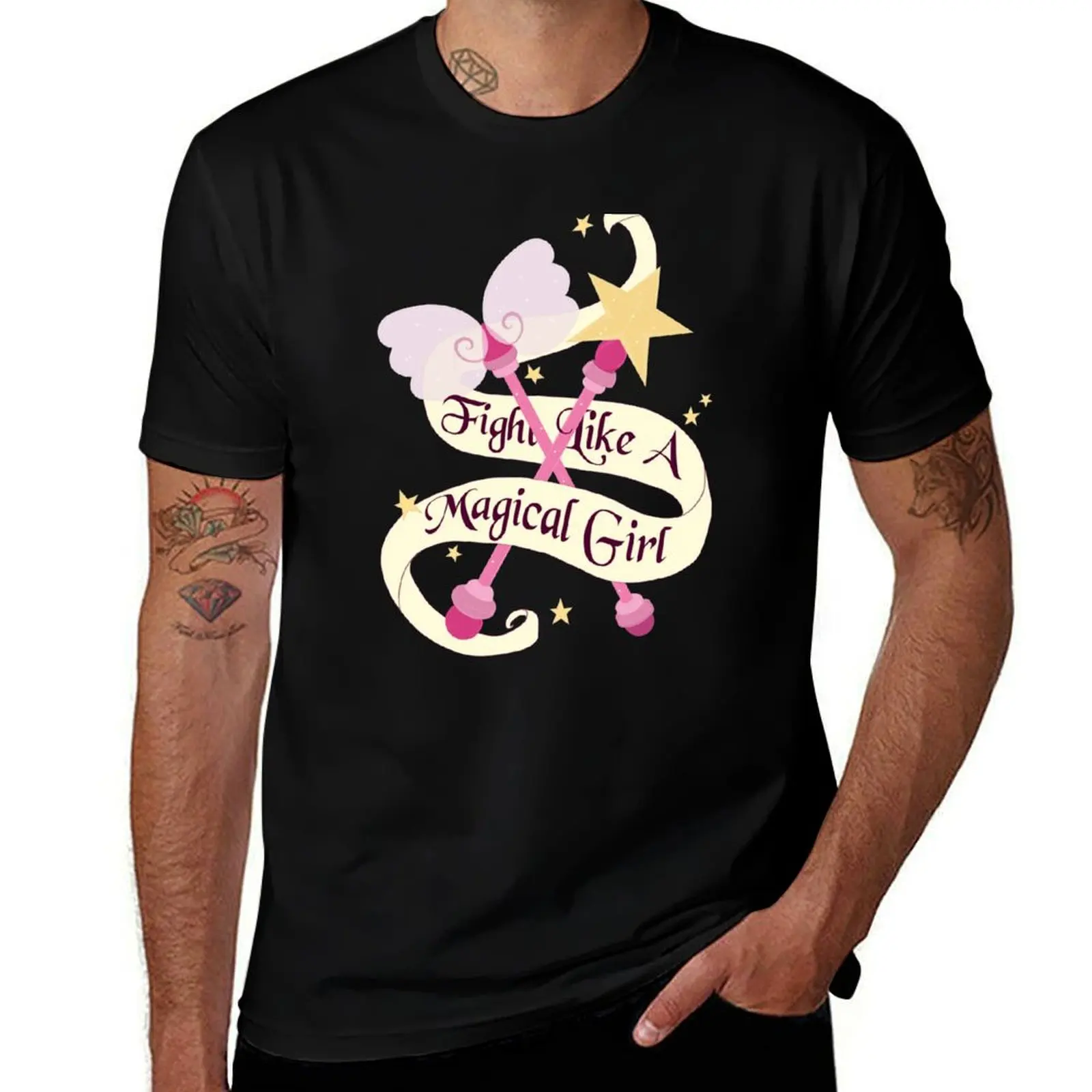 

Fight like a Magical Girl T-Shirt t shirt man luxury t shirts for man pack cotton t shirt man plain T-Shirt