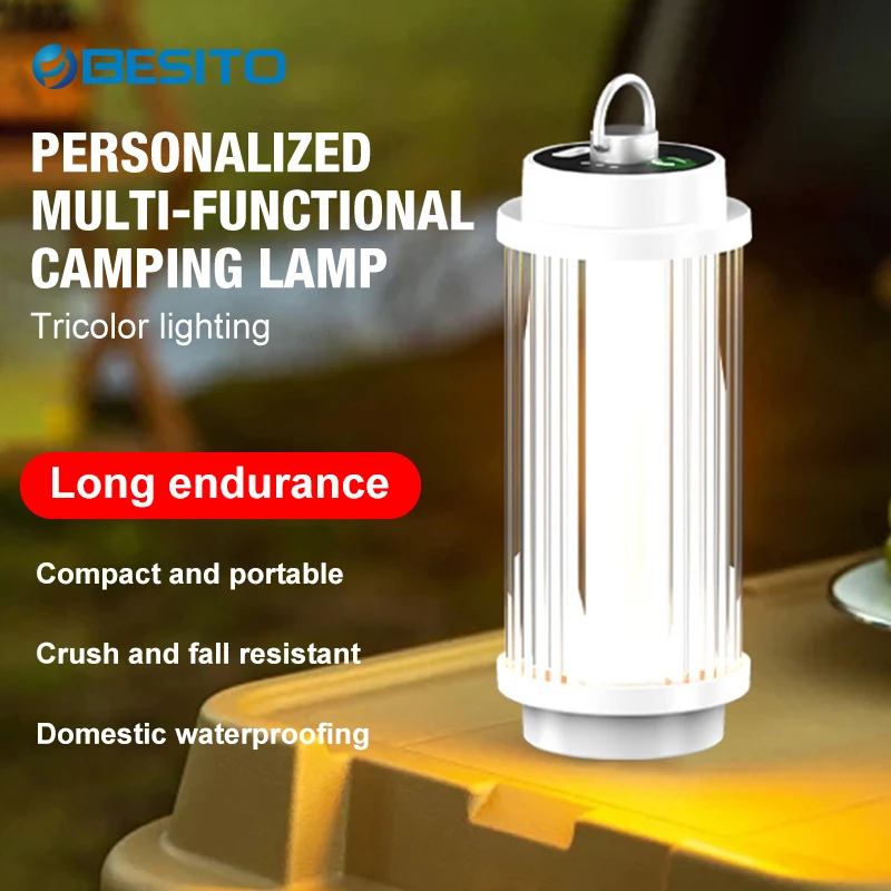 3000mAh 38-KT 38 Luce 38 Esplora Lanterne da campeggio ricaricabili USB Lampada da tenda esterna Potenti mini torce a LED Luce da campo