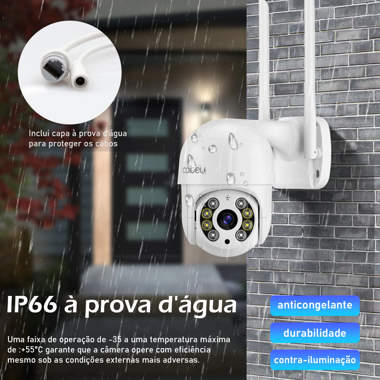 كاميرا أمان تعمل بالواي فاي مقاومة للماء كاميرا أمان تعمل بالواي فاي كاميرا واي فاي كاميرا واي فاي كاميرا مراقبة واي فاي كاميرا 4K Coibeu