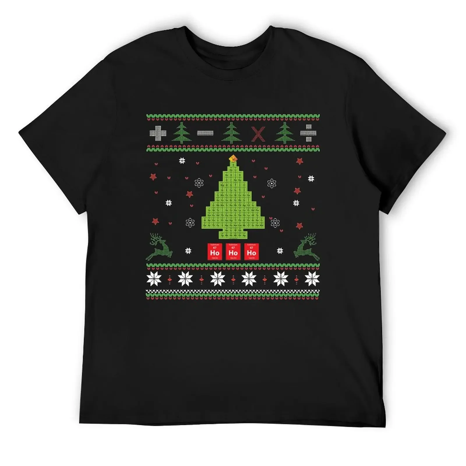 Oh Chemistree, Oh Chemistree! Ugly Christmas Chemistry T-Shirt tees Aesthetic clothing blanks heavyweight t shirts for men