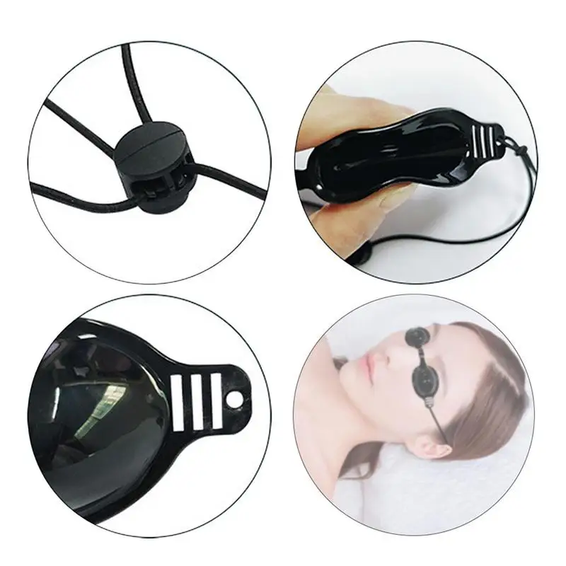 IPL Glasses Ergonomic Durable Safety Glasses Anti-UV Light Safety Goggles For Experiments Arc Cutting Welding Black