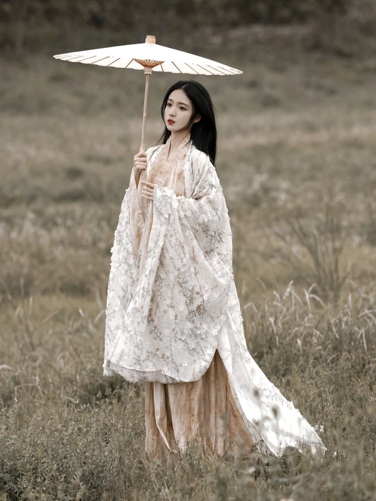 Hanfu female 2024 Wei Jin wind ancient dress to lead ruqun ancient wind big sleeve shirt super Xianqi spring and autumn dress